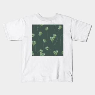 Watercolor of monstera leaves Kids T-Shirt